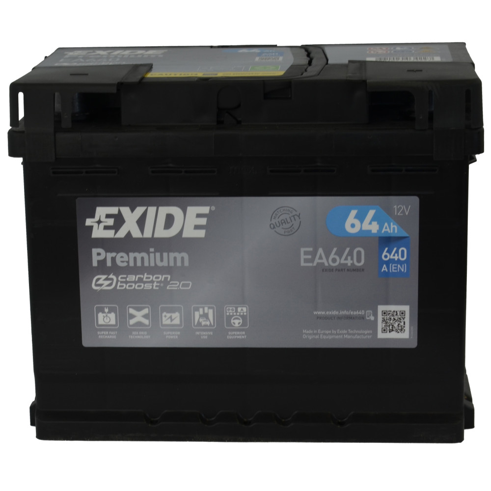 Аккумулятор Exide Premium EA640 (64Ah) купить в Минске | Battorg.by